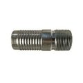 Midland Metal Hose Adapter, Adapter FittingConnector, 112 x 114 Nominal, Hose x MNPT End Style, Steel, Zin 973887
